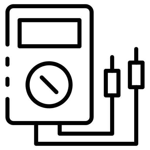 Digital electric digital machine icon