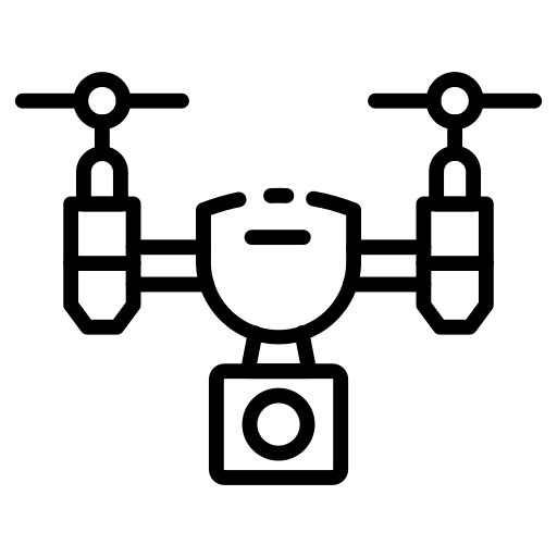 Drone digital recording camera icon