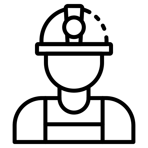 Engineer worker contractor occupation icon