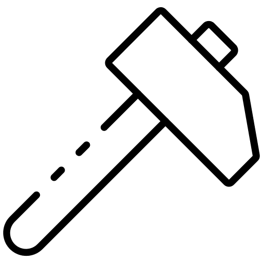 Hammer construction tools hammer icon