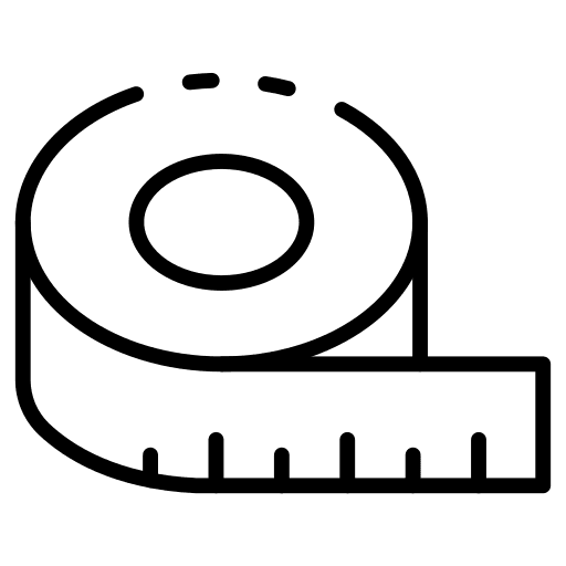 Tape measure construction and tools tools ruler icon