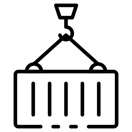 Crane hook crane lift icon