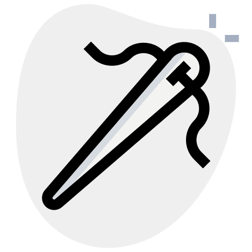 Needle threads thread clothes icon