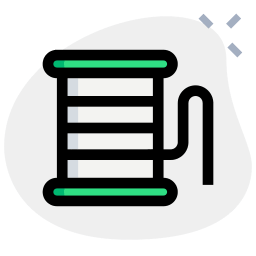 Thread fashion designer reel textile icon