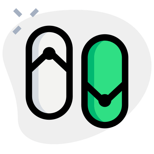 Sandal beach holidays flip flops icon