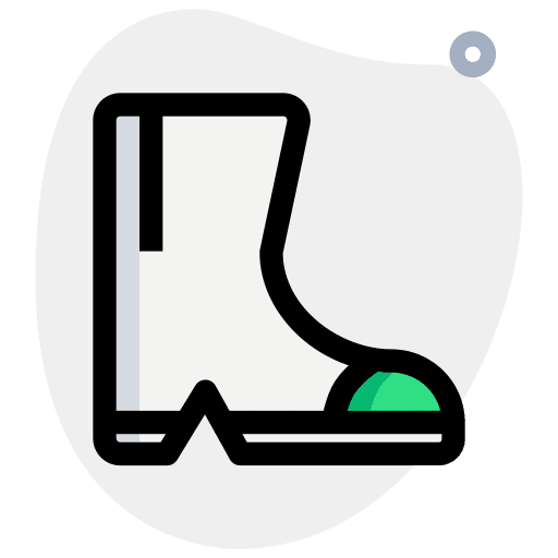 Boots raining winter water icon