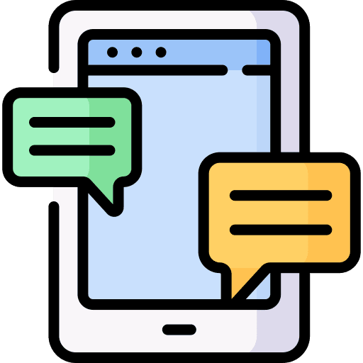 Chat chatting app mobile app speech bubble icon