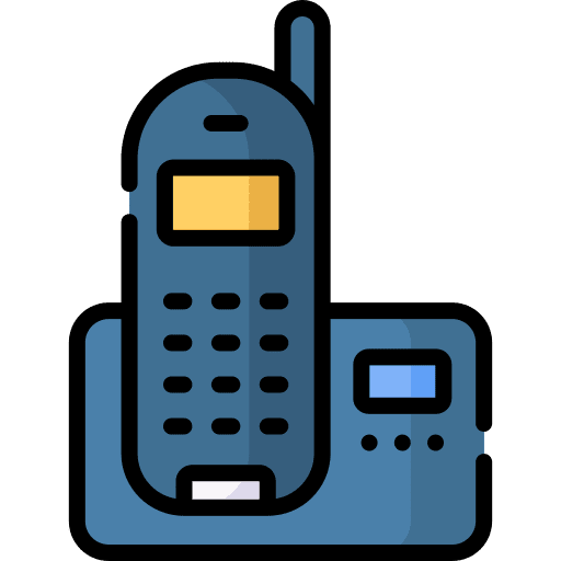 Landline communications phone call phone icon