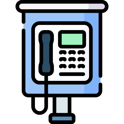 Payphone telephone box phone call phone booth icon