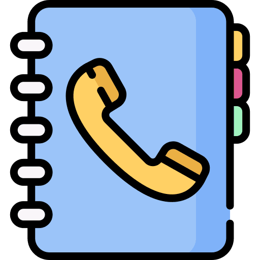 Phone book communications phone book education icon