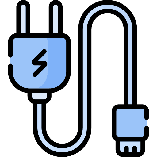 Phone charger technology battery electronics icon