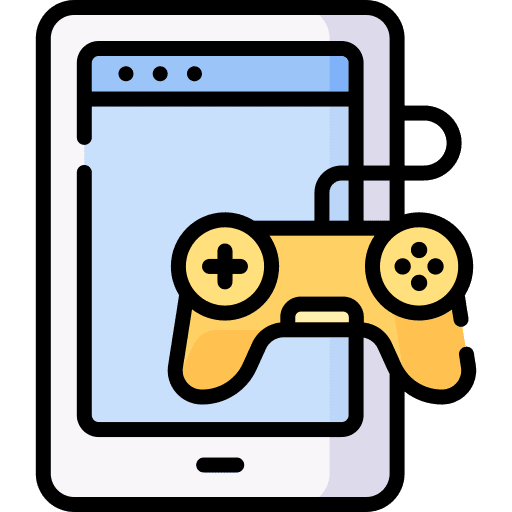 Video game game controller cellphone joystick icon