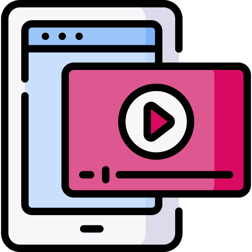 Video player entertainment player video player icon