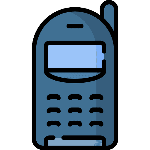 Handphone electronics telephone vintage icon