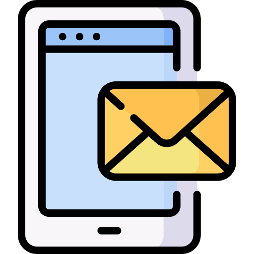 Mail send mail message mobile phone icon