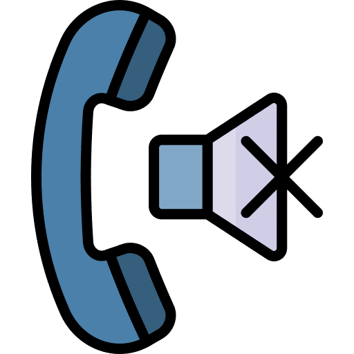 Mute phone call phone mute icon