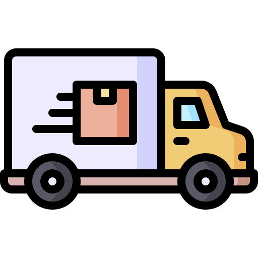 Delivery truck deliver transport shipping and delivery icon