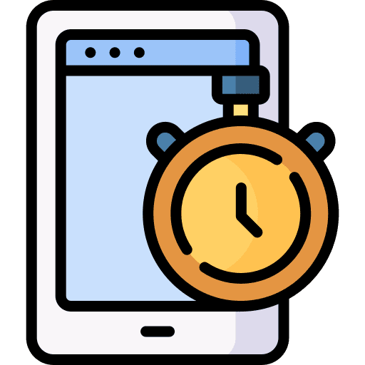 Timer telephone countdown electronics icon