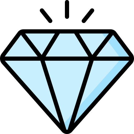 Diamond luxury precious stone jewelry icon