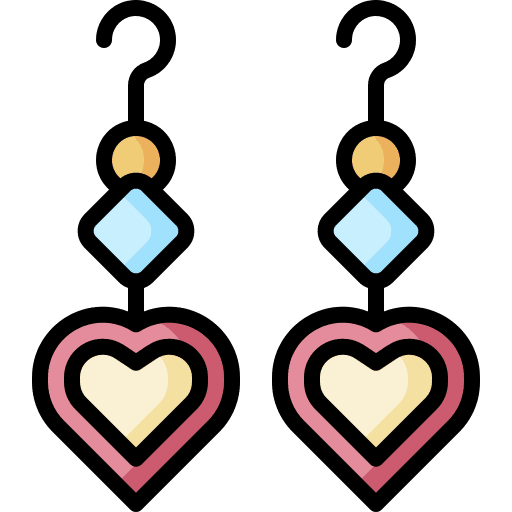 Earring glamour accessory earring icon Earring glamour accessory earring icon