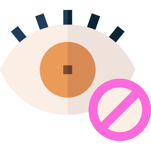 Look sign not allowed forbidden icon