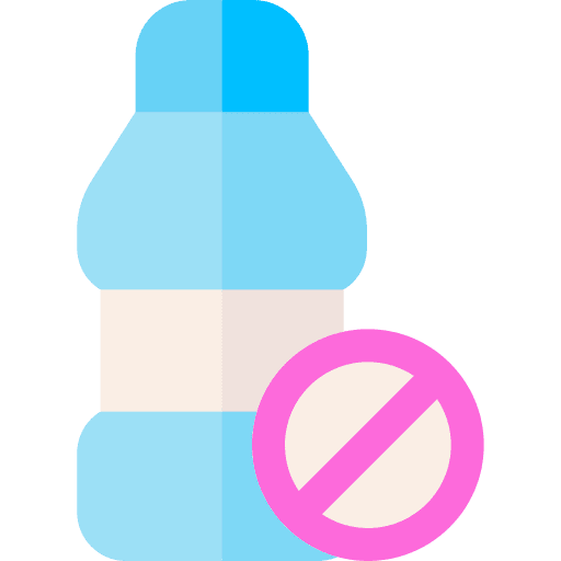 No water not allowed water bottle no water icon