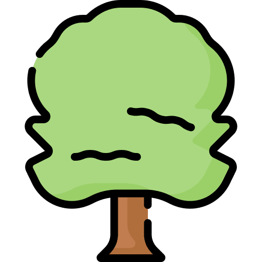 Tree ecology botanical nature icon