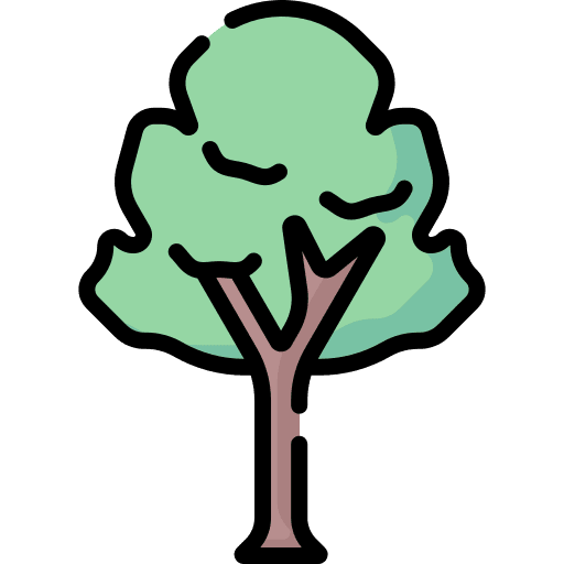 Tree ecology garden tree icon