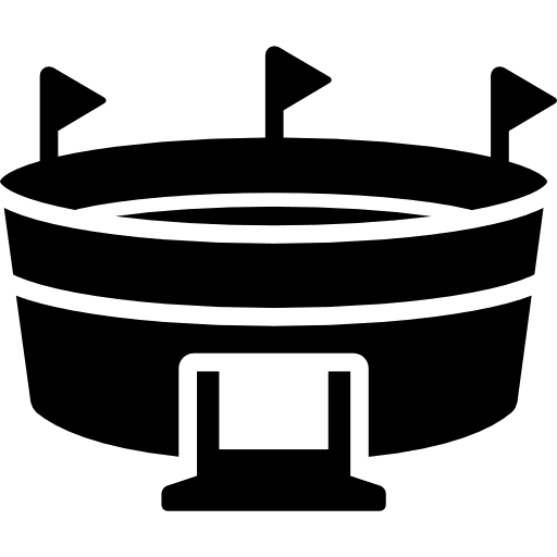 Stadium building sportive stadiums icon