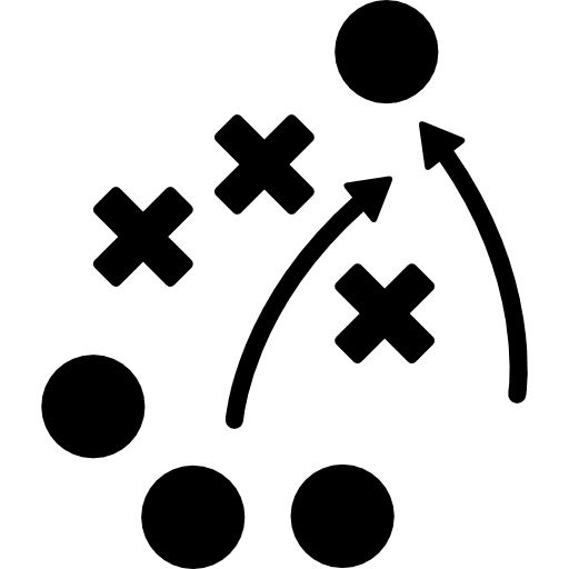 Planning soccer tactical sketch diagram diagrams sports icon
