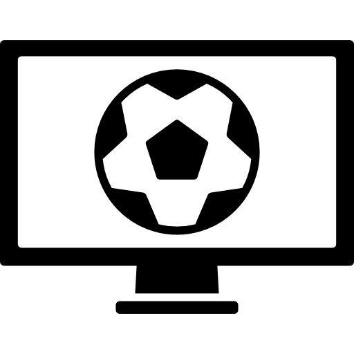 Soccer world competition program on tv monitor screen competition ball world icon