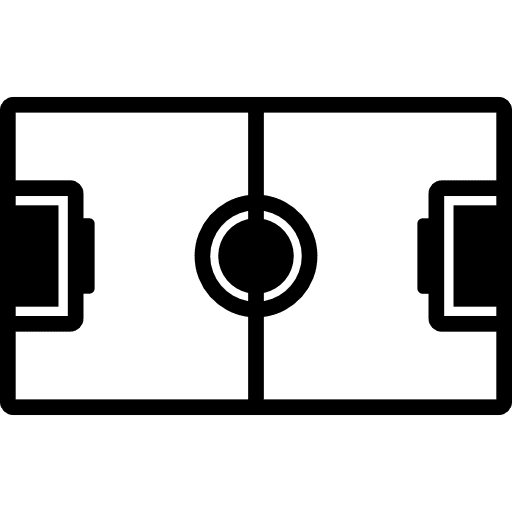 Empty soccer field top view top view games field icon