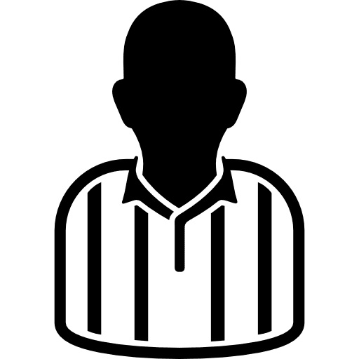 Soccer player with striped t shirt man soccer play football icon