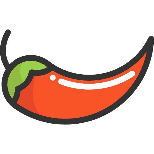 Chili pepper vegan spicy chili icon