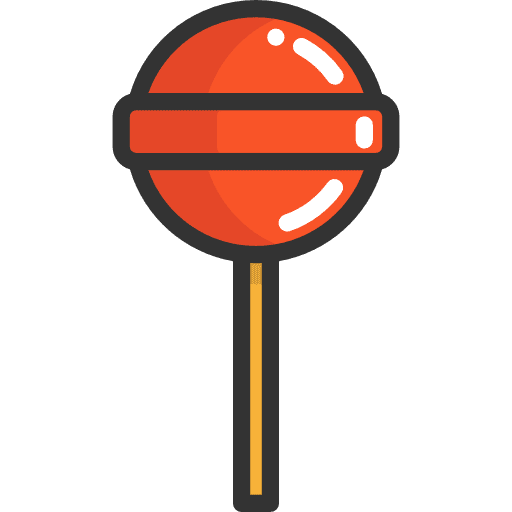 Lollipop face halloween lollipop icon