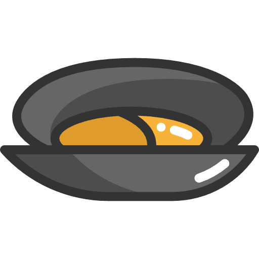 Mussel animals mussel food and restaurant icon