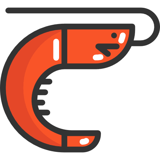 Prawn animals crustacean prawn icon