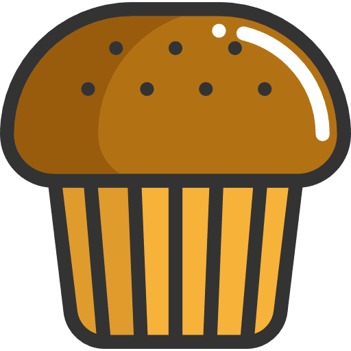 Muffin dessert bakery food icon