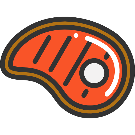 Steak barbecue steak grilled icon