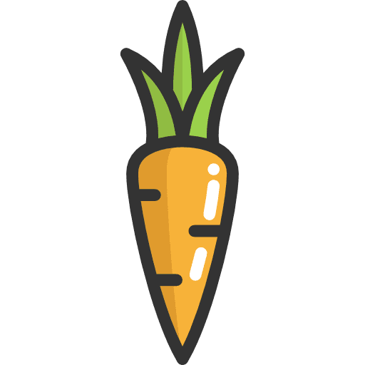 Carrot diet food and restaurant vegetarian icon