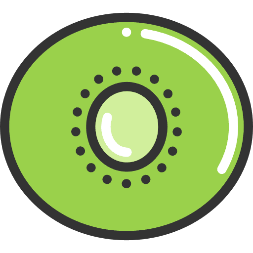 Kiwi food organic food and restaurant icon