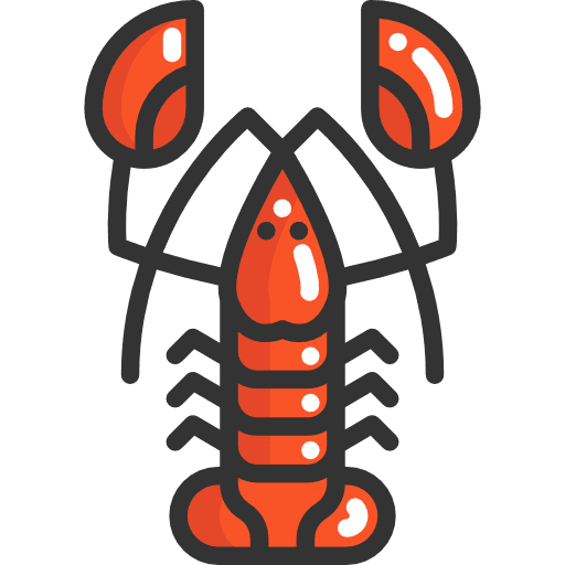 Lobster food animal food and restaurant icon