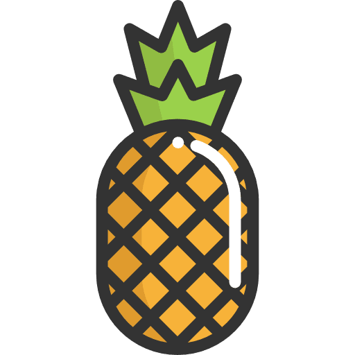 Pineapple natural fruit fruits icon