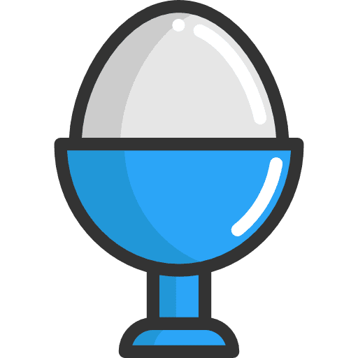Boiled egg protein fried egg food icon