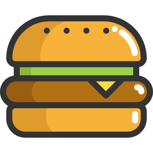 Burger fast food food and restaurant food icon