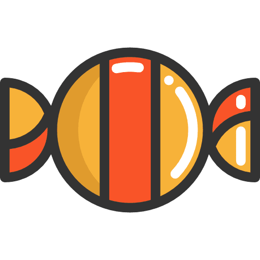 Candy food and restaurant candy lollies icon