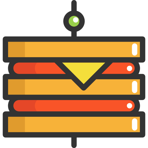 Sandwich bread snack lunch icon