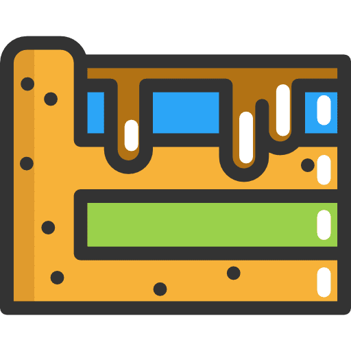 Cake food sweet slice icon