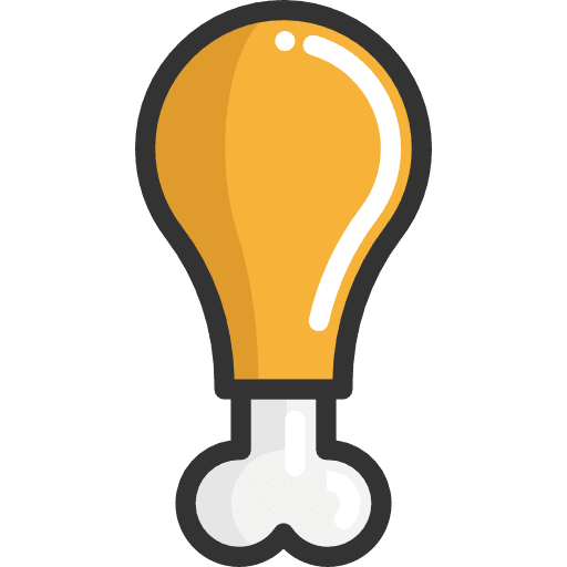 Chicken leg roast chicken chicken food icon