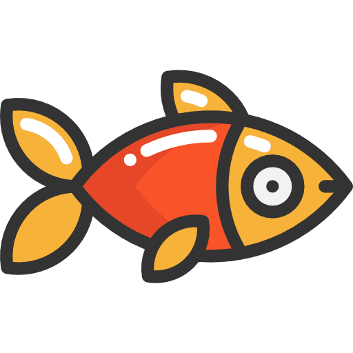 Fish food and restaurant healthy food fish icon